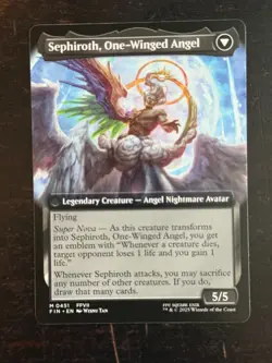MTG Final Fantasy English Sephiroth, Fabled Soldier Extended Art 0451 Non-Foil - Image 2