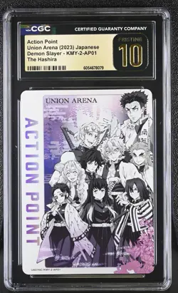 2023 Union Arena Demon Slayer #KMY-2-AP01 Action Point The Hashira CGC 10 - Image 1