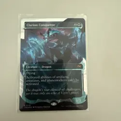 Magic: The Gathering (MTG) - FOIL Clarion Conqueror (Showcase) (Halo Foil) - TDM - Image 4