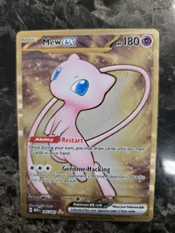 Pokemon TCG Mew EX Metal Gold NM 205/165 Scarlet & Violet 151 Promo Card - Image 1