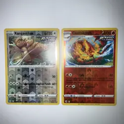 Pokemon Kangaskhan & Centiskorch Fusion Strike Holo Rare Cards Mint Condition! - Image 1