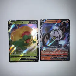 Pokemon Appletun V & Chandelure V Fusion Strike 2x Card Lot Mint Sword & Shield! - Image 1