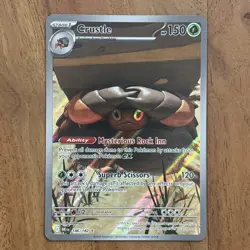 Pokemon TCG Crustle 186/182 Destined Rivals Illustration Rare Card NM - Image 1