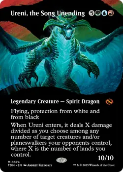 Ureni, the Song Unending (Borderless) [Tarkir: Dragonstorm] Near Mint - Image 1