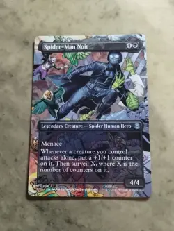 Spider-Man Noir (Borderless) Marvel's Spider-Man Regular Uncommon MTG NM - Image 1