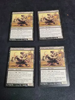 4x Okiba-Gang Shinobi ~ Lightly Played Betrayers of Kamigawa MTG Magic x4 - Image 1