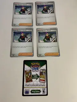 TEAM ROCKET'S PETREL 176/182 Pokemon Destined Rivals NM Unplayed + Code CARD - Image 1