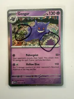 2 SWIRLS - Gengar 094/165 Cosmos Holo Pokemon 151 SWSH Sam’s Club Exclusive - Image 1