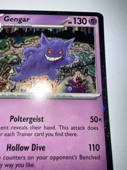 2 SWIRLS - Gengar 094/165 Cosmos Holo Pokemon 151 SWSH Sam’s Club Exclusive - Image 4