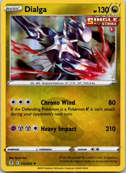 Dialga 112/203-Pokemon- Holo - Evolving Skies - NM - Image 1