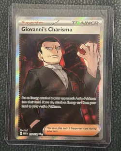 Pokemon TCG Giovanni's Charisma 197/165 Full Art SR 151 English Near Mint - Image 1