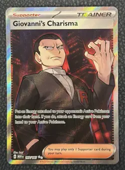 Pokemon TCG Giovanni's Charisma 197/165 Full Art SR 151 English Near Mint - Image 2