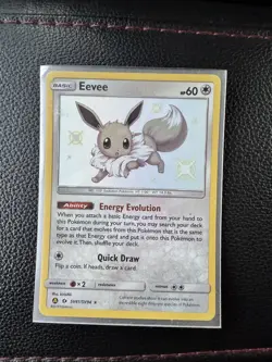 Pokemon Eevee TCG SV41/SV94 Hidden Fates Shiny Vault Holo Rare - Image 2