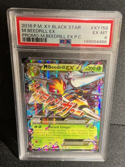 Pokemon Black Star Promo M Beedrill EX #XY158 Holo Foil PSA 6 - Image 1