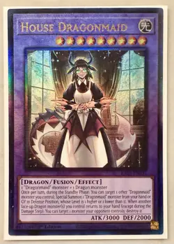 Yugioh! 1x House Dragonmaid RA03-EN037 Ultimate Rare 1st Ed NM - Image 1