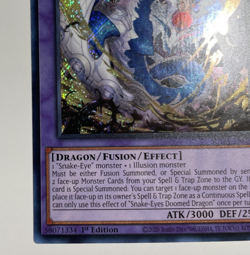 {LP} Snake-Eyes Doomed Dragon | SUDA-EN035 {Secret Rare} | 1st Edition - Image 5