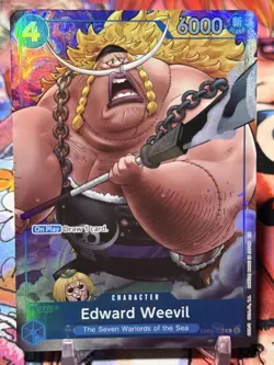 EDWARD WEEVIL - One Piece EB01-023 - PROMO Rare R - Seven Waarlords of the Sea - Image 1