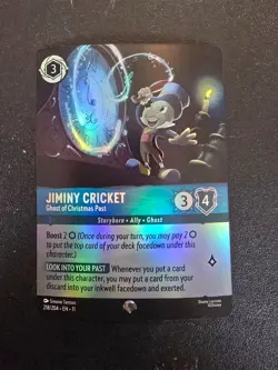 Mint Condition Disney Lorcana Jiminy Cricket Ghost of Christmas Past Epic - Image 1