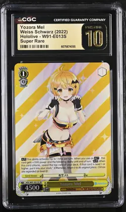 2022 Weiss Schwarz Hololive #W91-E013S Yozora Mel CGC 10 - Image 1