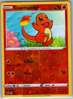 Charmander - (Reverse Cosmos Holo) 023/185 - Pokemon Card - NM - Image 1
