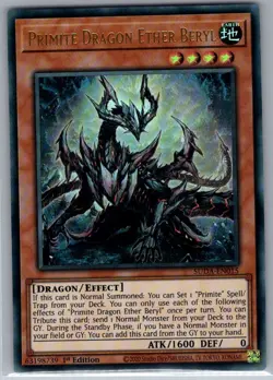 Primite Dragon Ether Beryl SUDA-EN015 Supreme Darkness - Yu Gi Oh Card - NM - Image 1