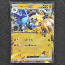 Lucario ex - 082/142 - Double Rare - Stellar Crown - Pokemon Card - LP - Image 1