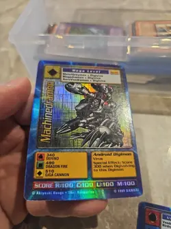 Machinedramon Digimon TCG Card BO-55 Holo Foil 1999 NM Near Mint - Image 1