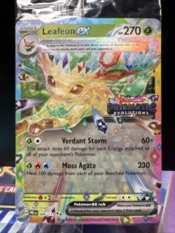 Leafeon EX Prismatic Evolutions STAMPED Sealed Promo Card 006/131 Surprise Box - Image 1