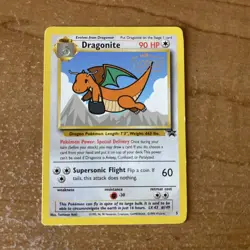LP Dragonite #5 Movie Black Star Promo WB Stamp Rare Pokemon TCG Card - Image 1