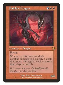 1x Balefire Dragon (Retro Frame) Innistrad Remastered Mythic! NM Mint! - Image 1