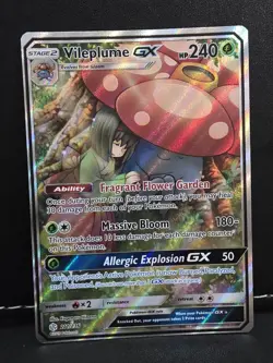 Vileplume GX 211/236 Cosmic Eclipse CEC Rare Ultra Pokemon NM - Image 1