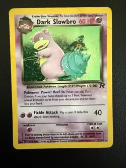 Pokemon TCG Dark Slowbro 12/82 Team Rocket Holo Rare 60 HP English Unlimited - Image 1