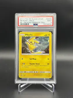 2017 POKEMON PIKACHU SM 98 BLACK STAR PROMO SIDEKICK COLLECTION PSA 9 - Image 1