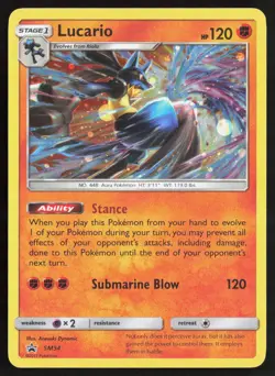 Lucario - SM54 SM54 Promo Sun & Moon Promo Pokemon Near Mint - Image 1