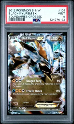 2012 POKEMON B&W BOUNDARIES CROSSED #101 BLACK KYUREM EX PSA 9 - Image 1