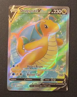 Dragonite V (Full Art) 076/078 Pokemon GO Holo - Image 1