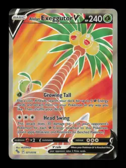 Alolan Exeggutor V (Full Art) Ultra Rare Pokemon GO 071/078 NM - Image 1