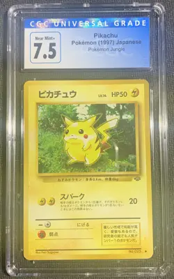 Pokemon TCG Pikachu Japanese Jungle Graded CGC 7.5 - Image 1