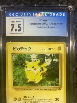 Pokemon TCG Pikachu Japanese Jungle Graded CGC 7.5 - Image 2