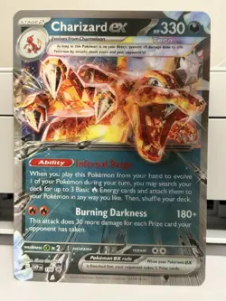 Charizard ex 161 Scarlet & Violet Promo Holo Pokemon TCG Stage 2 Flame EX 330 HP - Image 1