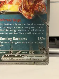 Charizard ex 161 Scarlet & Violet Promo Holo Pokemon TCG Stage 2 Flame EX 330 HP - Image 3