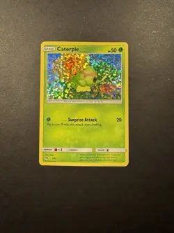Pokemon TCG Caterpie 1/12 McDonalds Collection 2019 Holo LP - Image 1