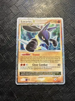 Pokemon TCG: Lucario Lv. X (Promo) Holo Rare DP12 Diamond & Pearl Promos - Image 1