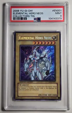 2006 YU-GI-OH! COLLECTORS TIN Elemental Hero Neos CT03-EN001 PSA 9 - Image 1