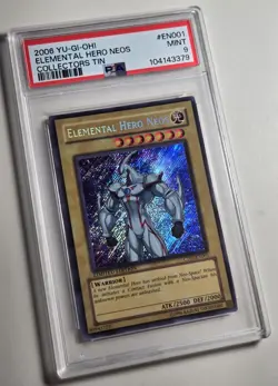 2006 YU-GI-OH! COLLECTORS TIN Elemental Hero Neos CT03-EN001 PSA 9 - Image 2