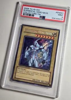 2006 YU-GI-OH! COLLECTORS TIN Elemental Hero Neos CT03-EN001 PSA 9 - Image 3