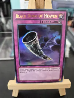 Yugioh Black Horn of Heaven LCJW-EN297 1st Edition Ultra Rare NM - Image 1