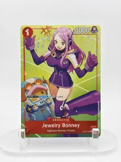Jewelry Bonney (Alt Art Parallel) ST21-004 Starter Deck EX: Gear 5 Foil NM Card - Image 1