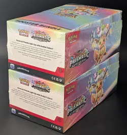 Lot of (2) Pokemon SV8.5 Prismatic Evolutions SEALED Booster Bundle Display Case - Image 3