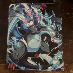 Mega Charizard Pokemon Card Binder Zip Three Ring 3 Ring fits 900 plus cards - Image 2